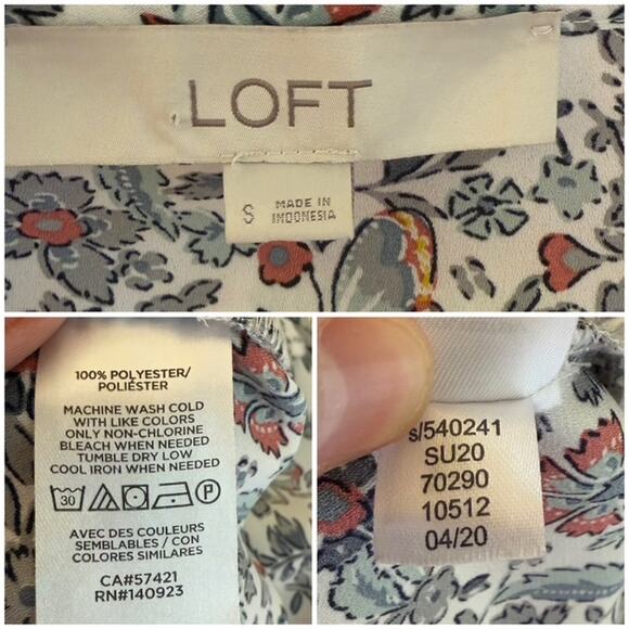 Womens Butterfly Floral Top Fairycore Small Flutter Sleeves Career Interview - Picture 8 of 8